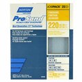 Norton Co 9" x 11" ProSand Sanding Sheet 220-Grit, PK 20 02636